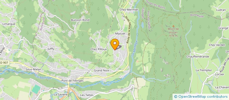 localisation de l'entreprise APPART FILLINGES  FILLINGES