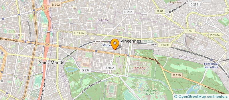 localisation de l'entreprise APPART HOTEL VICTORIA à VINCENNES