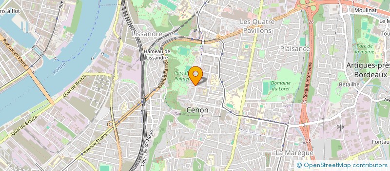 localisation de l'entreprise APPART LMNP CENON  CENON