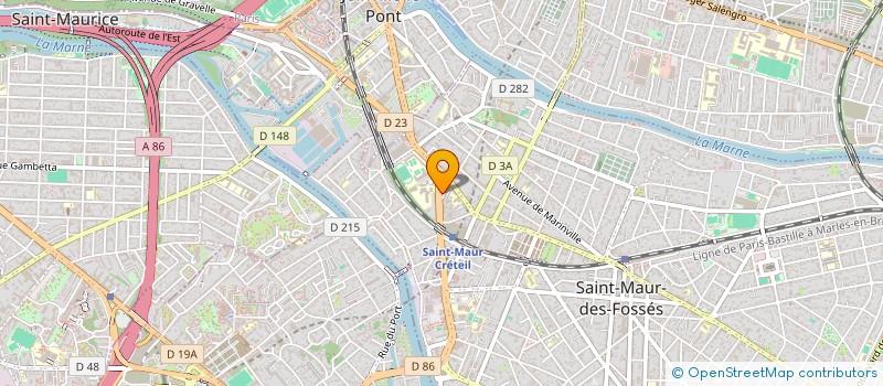 localisation de l'entreprise APPARTEMENT 13 RUE DU PONT DE CRETEIL à SAINT-MAUR-DES-FOSSES