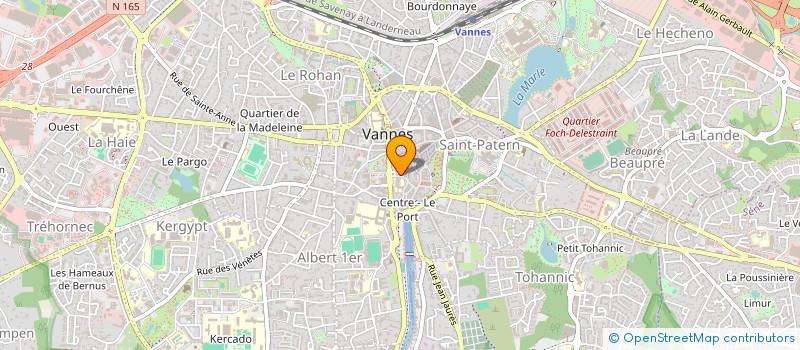 localisation de l'entreprise APPARTEMENT 1ER ETAGE 3 RUE LE HELLEC VANNES à VANNES