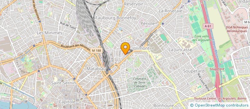 localisation de l'entreprise APPARTEMENT BERNARD ORTET à TOULOUSE