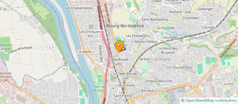 localisation de l'entreprise APPARTEMENT BLV  BOURG-LES-VALENCE