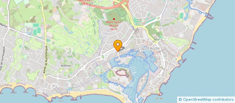 localisation de l'entreprise APPARTEMENT CAP D'AGDE  AGDE