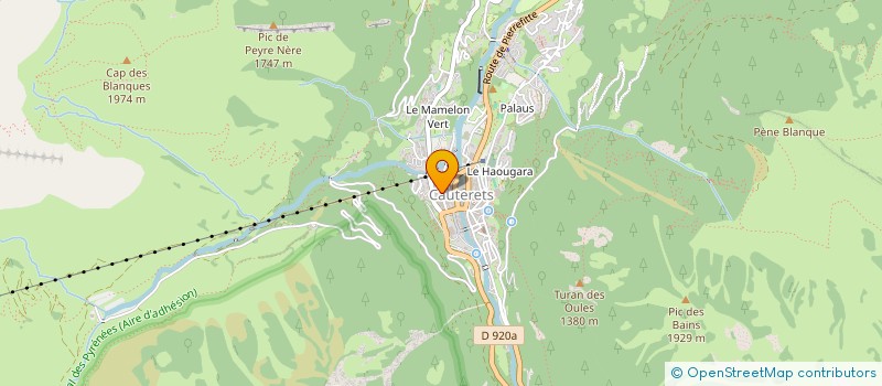 localisation de l'entreprise APPARTEMENT CAUTERETS  CAUTERETS