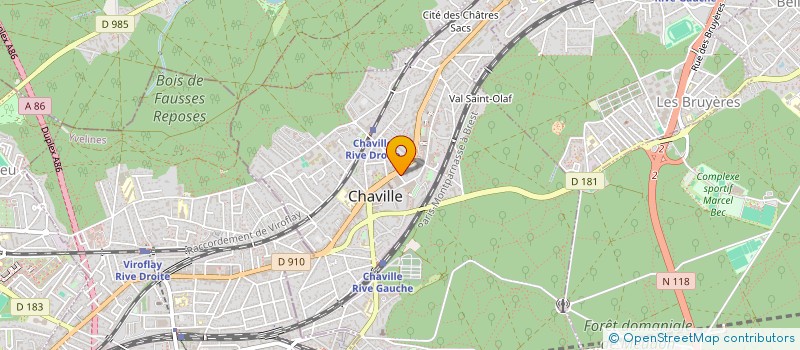 localisation de l'entreprise APPARTEMENT CHAVILLE ALBERT 1ER à CHAVILLE