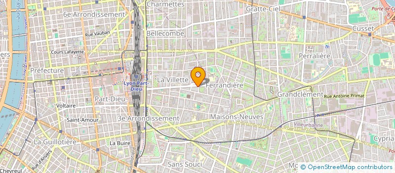 localisation de l'entreprise APPARTEMENT COUTROT/VINCENT  LYON