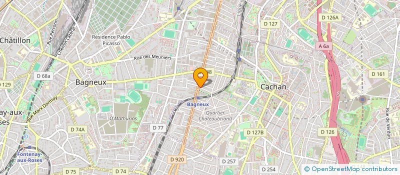 localisation de l'entreprise APPARTEMENT DELETRE CHALLEAT 1  CACHAN