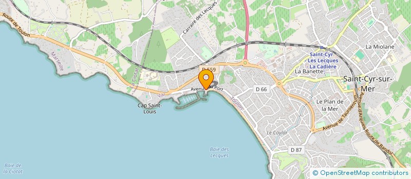 localisation de l'entreprise APPARTEMENT EN FRONT DE MER  SAINT-CYR-SUR-MER