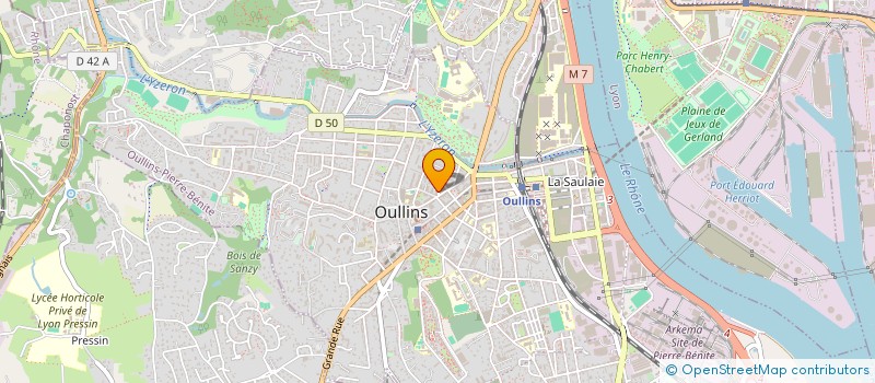 localisation de l'entreprise APPARTEMENT LA PETITE SOURIS  OULLINS-PIERRE-BENITE