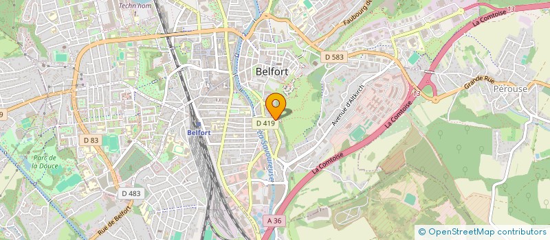 localisation de l'entreprise APPARTEMENT LE PAON à BELFORT