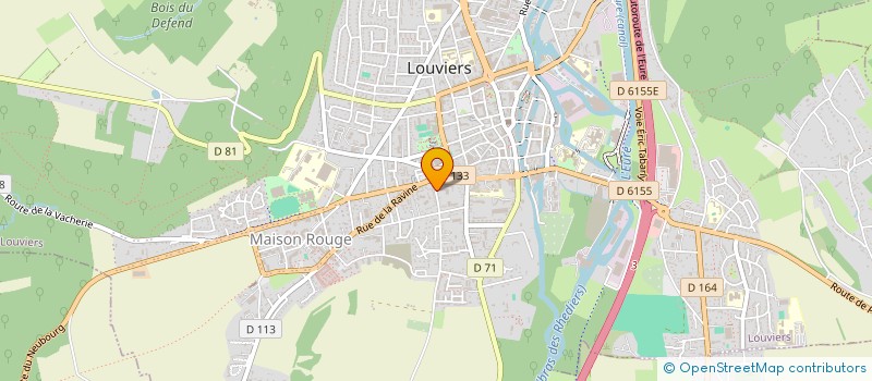 localisation de l'entreprise APPARTEMENT LES MARRONNIERS  LOUVIERS