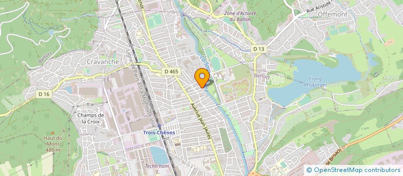 localisation de l'entreprise APPARTEMENT N6 SITUE AU 4 BIS RUE ALBERT THOMAS A à BELFORT