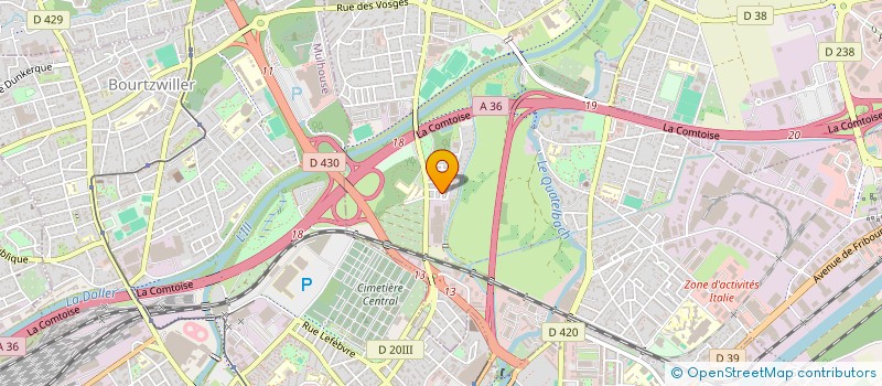 localisation de l'entreprise APPARTEMENT QUARTIER 4 SAISONS  ILLZACH