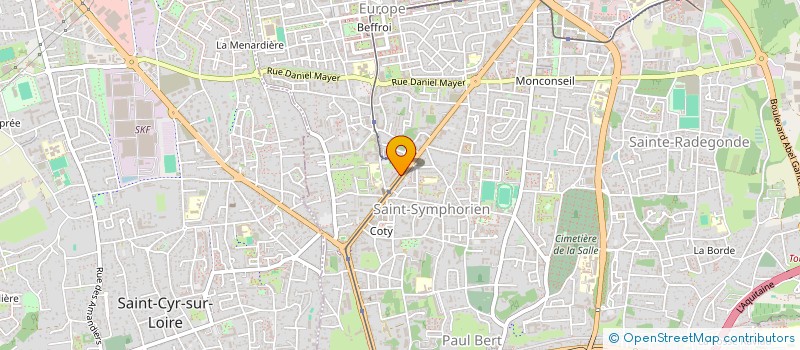 localisation de l'entreprise APPARTEMENT RESIDENCE ETUDIANTE  TOURS