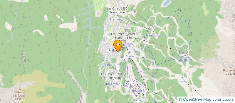 localisation de l'entreprise APPARTEMENT ROCHES BLANCHES  LES ORRES