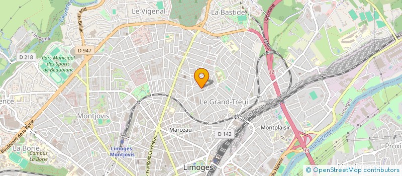 localisation de l'entreprise APPARTEMENT RUE DES PAPILLONS à LIMOGES