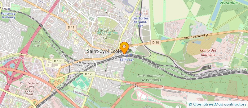 localisation de l'entreprise APPARTEMENT SAINT CYR  SAINT-CYR-L'ECOLE