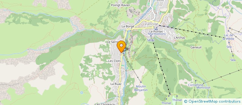 localisation de l'entreprise APPARTEMENT VALLOIRE  VALLOIRE