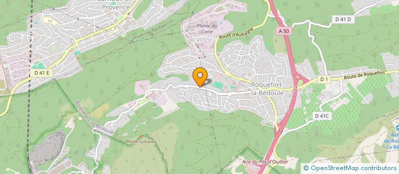 localisation de l'entreprise APPARTEMENT VILLA ROCHES BLEUES  ROQUEFORT-LA-BEDOULE
