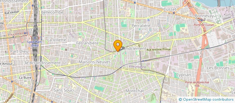 localisation de l'entreprise APPARTEMENT VILLEURBANNE  VILLEURBANNE