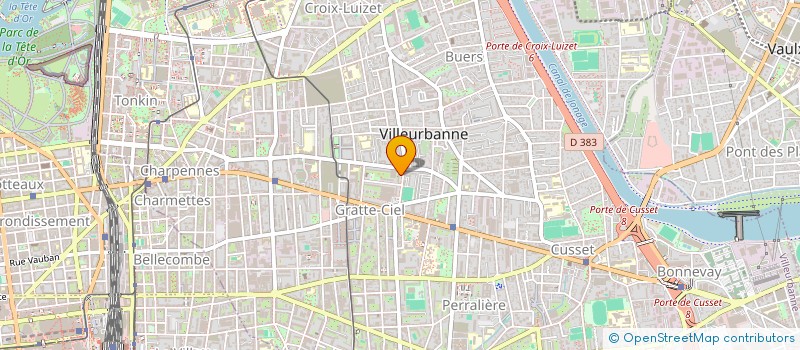 localisation de l'entreprise APPARTEMENT VILLEURBANNE SAINT CYR / MARTIN  VILLEURBANNE