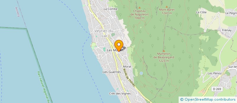 localisation de l'entreprise APPARTEMENTS AZUR LOCATION  VEYRIER-DU-LAC