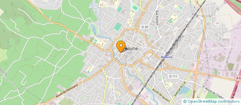 localisation de l'entreprise APPARTEMENTS DE LA COTE à BEAUNE
