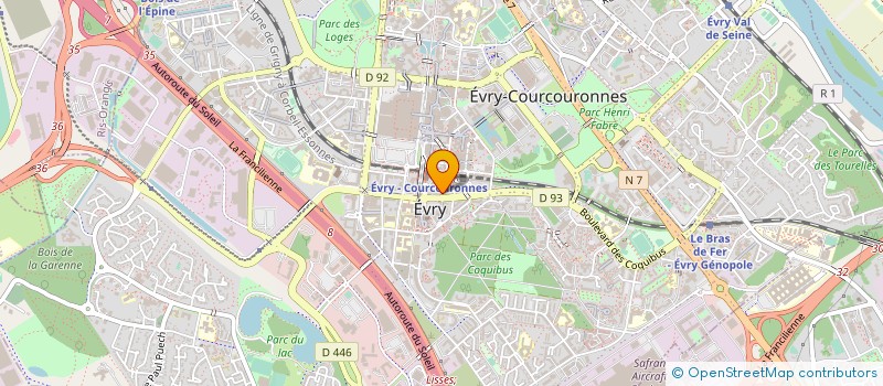 localisation de l'entreprise APPEL 24 INGENIERIE & CONSEIL  EVRY-COURCOURONNES