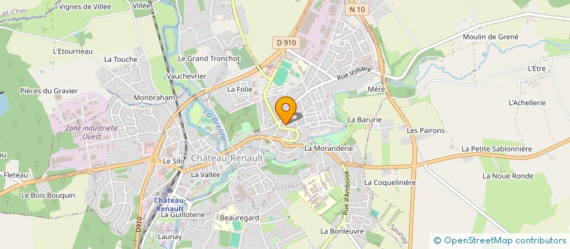 localisation de l'entreprise APPEL A L'AIDE ACHEMINEMENT ACCELERE  CHATEAU-RENAULT