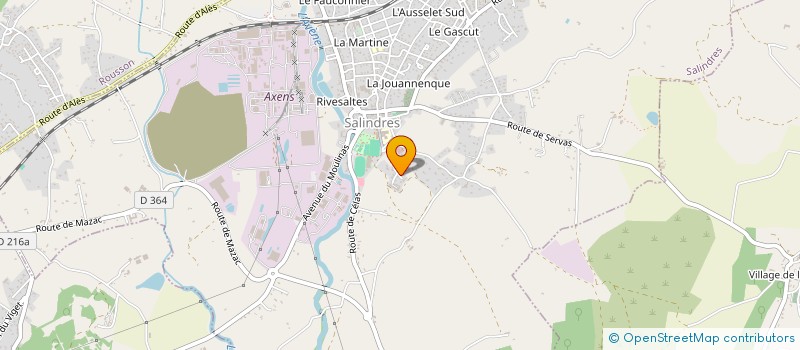 localisation de l'entreprise APPEL'NET à SALINDRES