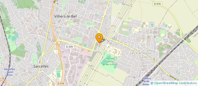 localisation de l'entreprise APPEL PAYSAGE  VILLIERS-LE-BEL