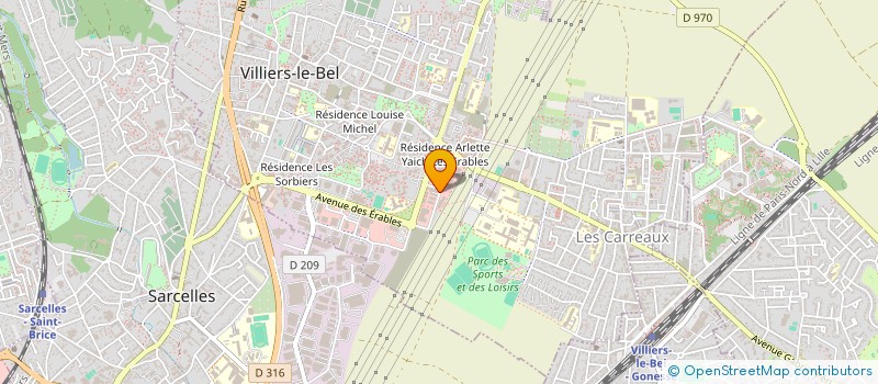 localisation de l'entreprise APPEL SERVICE à VILLIERS-LE-BEL