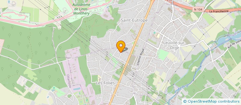 localisation de l'entreprise APPENDI'7 à SAINT-GERMAIN-LES-ARPAJON