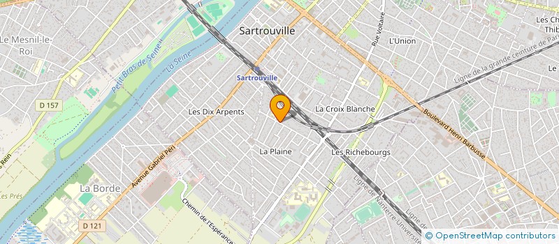 localisation de l'entreprise APPETENCE - AGENCE DE CUISINOLOGIE à SARTROUVILLE
