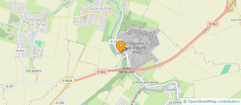 localisation de l'entreprise APPIA ENROBES OUEST à FRESNEY-LE-PUCEUX