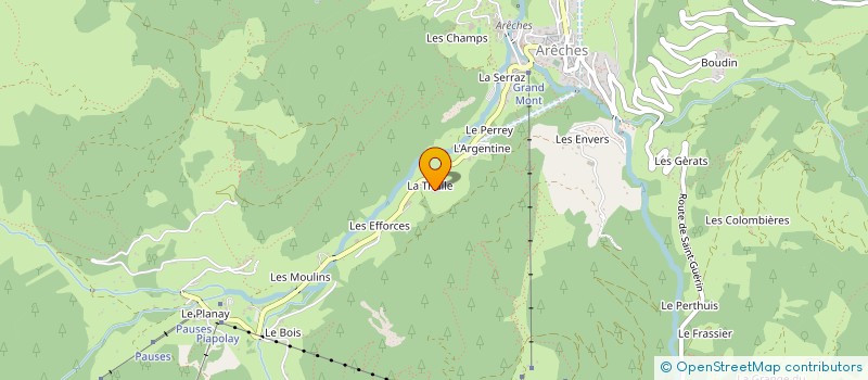 localisation de l'entreprise APPLAGNAT TARTET A ET MONOD C à BEAUFORT