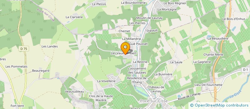 localisation de l'entreprise APPLAUSES  POCE-SUR-CISSE