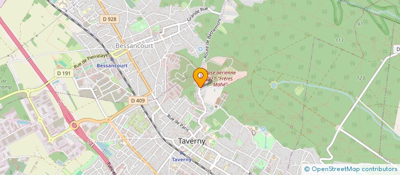 localisation de l'entreprise APPLE AND ORANGES  TAVERNY