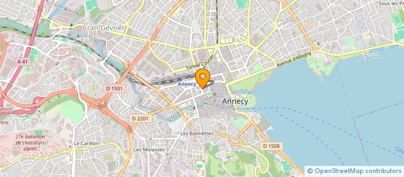 localisation de l'entreprise APPLE IMMOBILIER à ANNECY