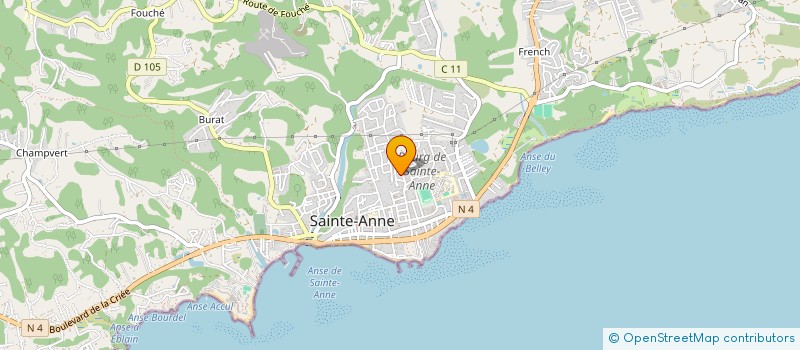 localisation de l'entreprise APPLE SECURITE à SAINTE-ANNE