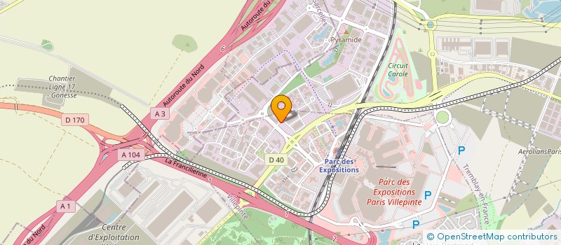localisation de l'entreprise APPLELOG à VILLEPINTE