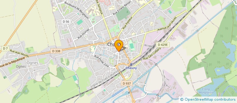 localisation de l'entreprise APPLES  CHAUNY
