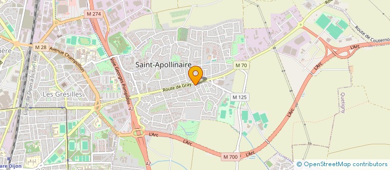 localisation de l'entreprise APPLI-CABLE à SAINT-APOLLINAIRE