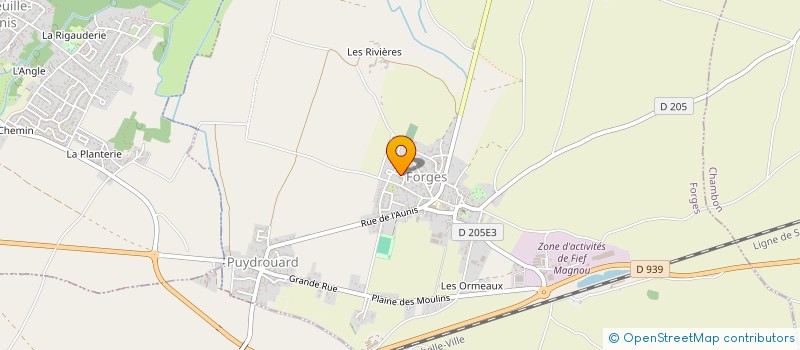 localisation de l'entreprise APPLI FACADE  FORGES