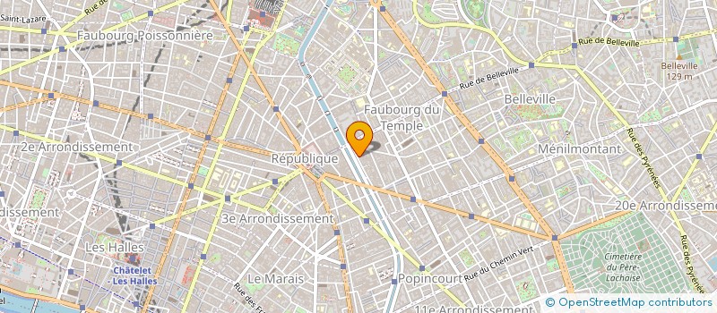 localisation de l'entreprise APPLI MEMBRANE EN BAT REFEC ETANCHEITE à PARIS
