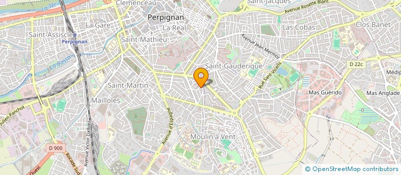 localisation de l'entreprise APPLI. NOUVELLES TECHN. INNOVAT. CONFORT  PERPIGNAN