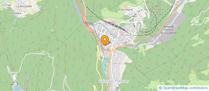 localisation de l'entreprise APPLIC ELECT INDUS TARENTAISE à MOUTIERS