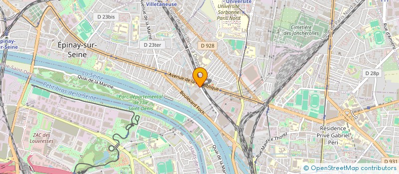 localisation de l'entreprise APPLIC GEN COURANTS ELECTRIQUE à EPINAY-SUR-SEINE