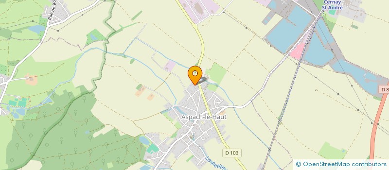 localisation de l'entreprise APPLIC'OUATE à ASPACH-MICHELBACH
